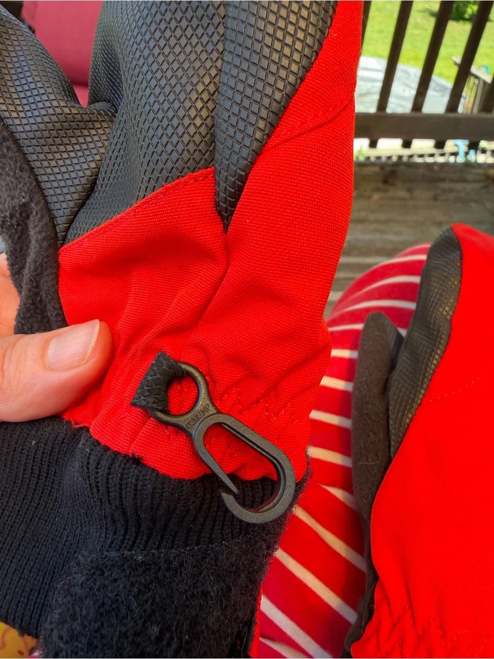 Obermeyer Kids Ski Mittens | Size XL | Red & Black Waterproof Winter Gloves
